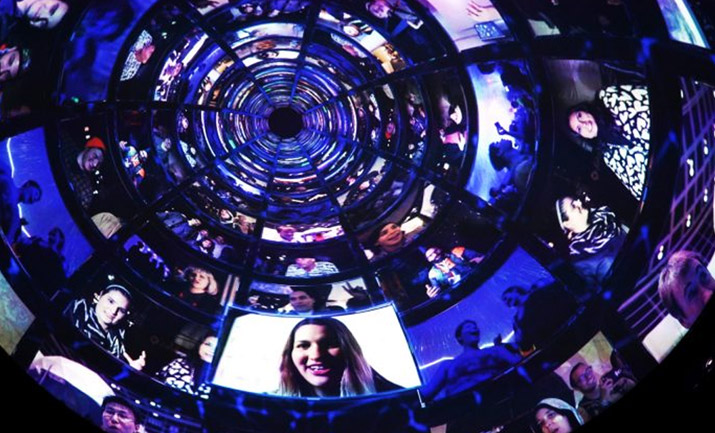OMNISPACE360 Immersive Media  Systems Dome Interior Live Streaming